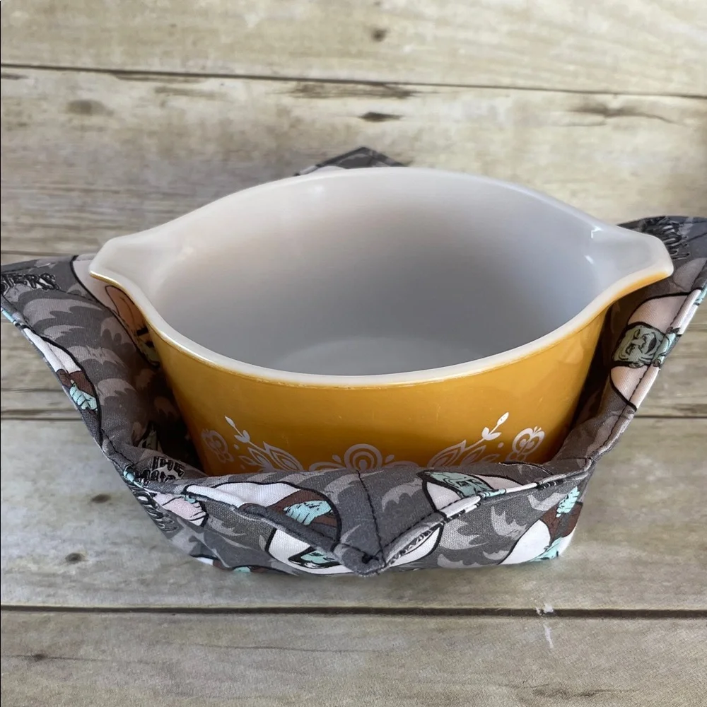 Munsters Micro / Ice Cream Bowl Cozy Reversible Same All Cotton